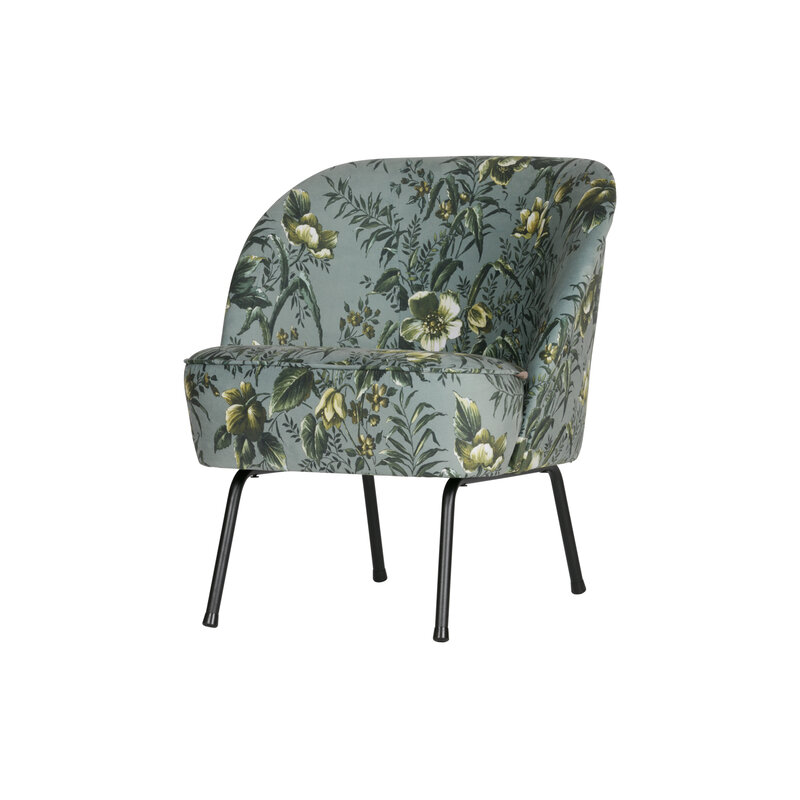 WOOOD-collectie Vogue Fauteuil Fluweel Poppy Grijs