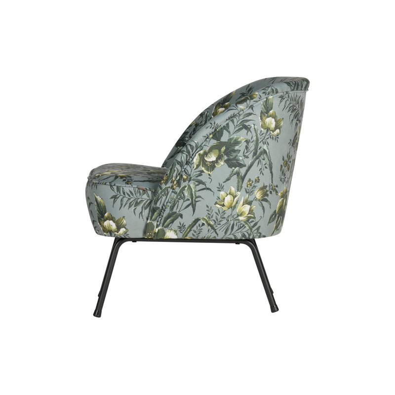 WOOOD-collectie Vogue Fauteuil Fluweel Poppy Grijs