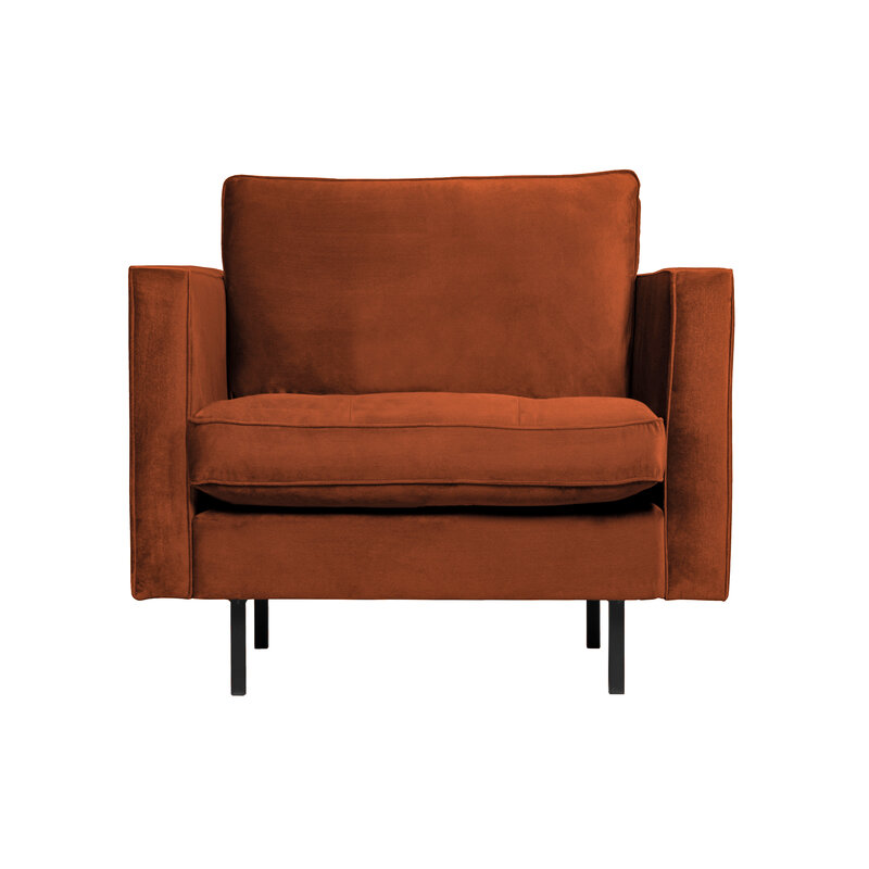 WOOOD-collectie Rodeo Classic Fauteuil Velvet Roest