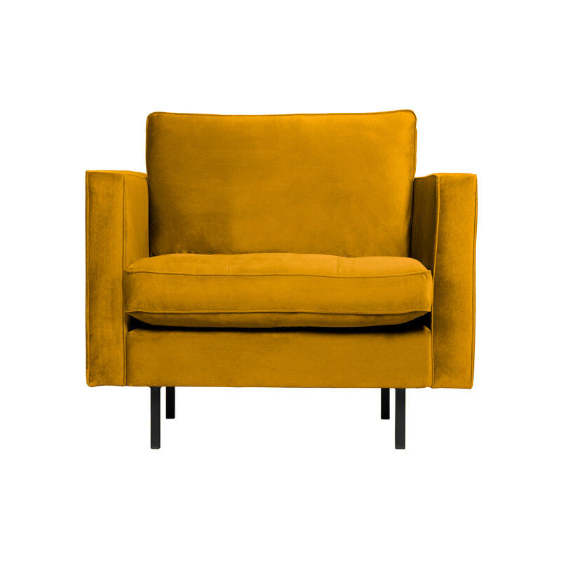 WOOOD-collectie Rodeo Classic Fauteuil Velvet Oker