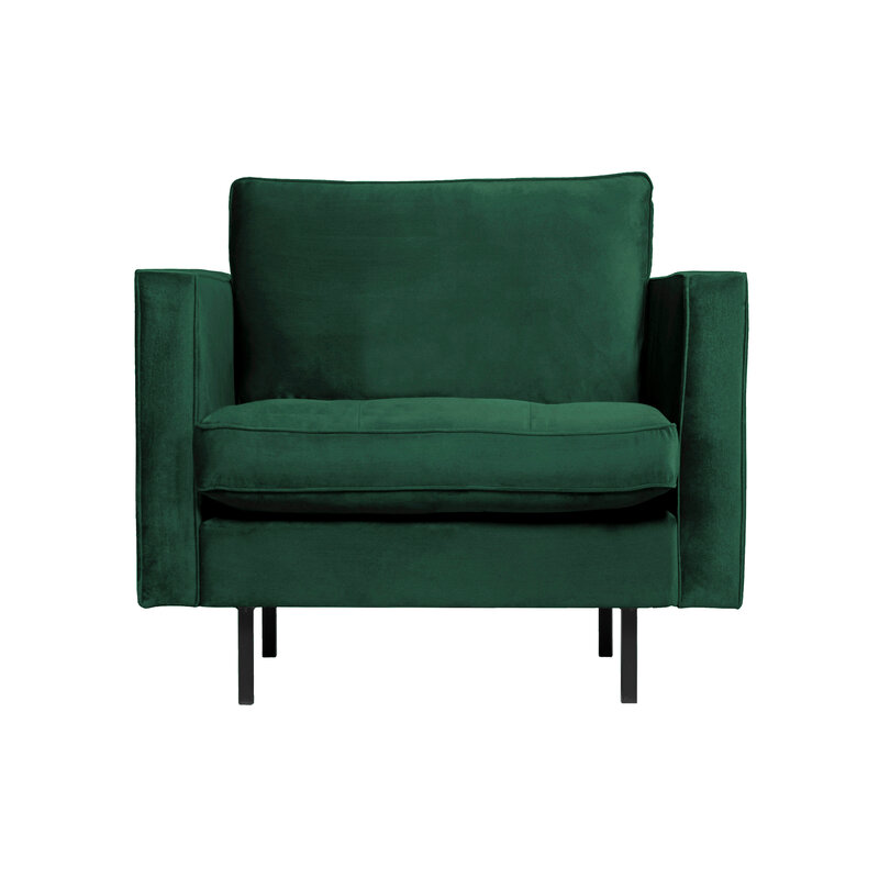 WOOOD-collectie Rodeo Classic Armchair Velvet Green Forest