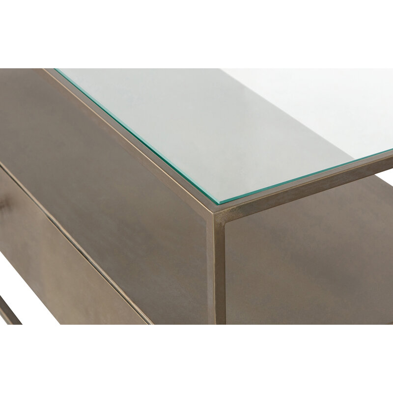 WOOOD-collectie Depart Tv-stand Metal Antique Brass