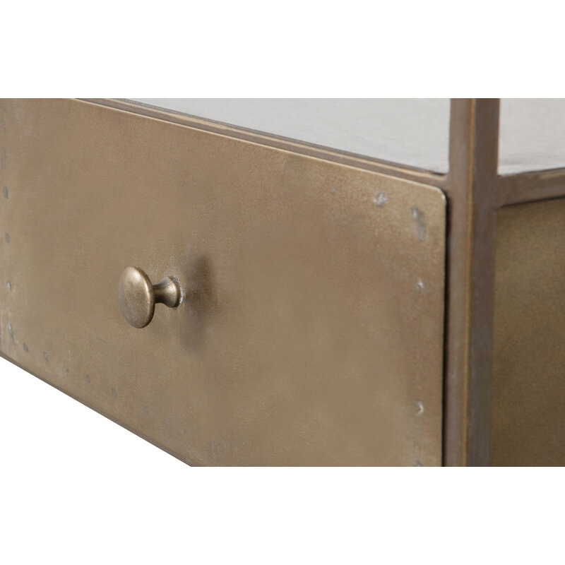 WOOOD-collectie Depart Tv-stand Metal Antique Brass