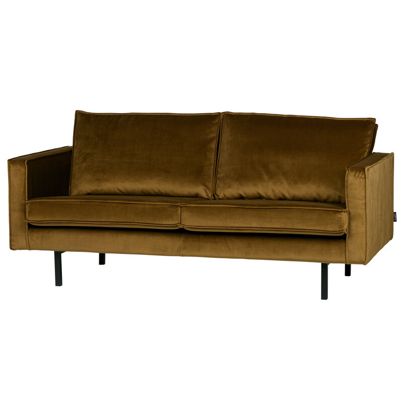 BePureHome-collectie Rodeo Bank 2,5-zits Velvet Honing Geel