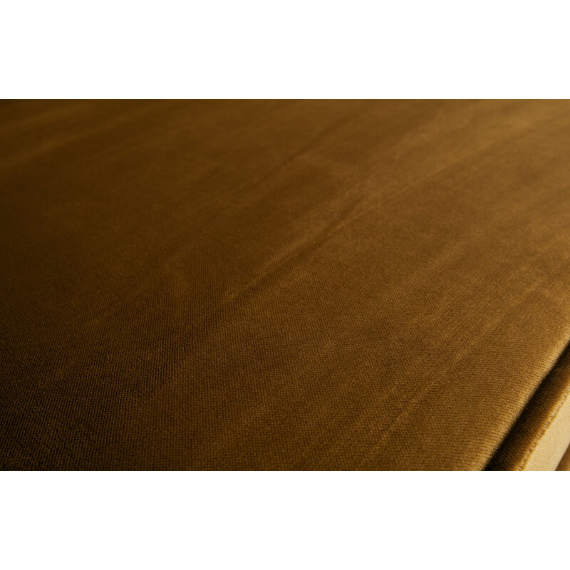 WOOOD-collectie Rodeo Bank 2,5-zits Velvet Honing Geel