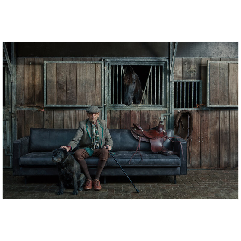 WOOOD-collectie Rodeo Classic Bank 3-zits Zwart