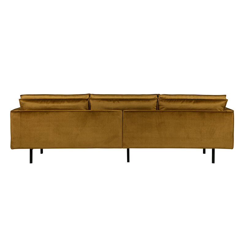 WOOOD-collectie Rodeo Bank 3-zits Velvet Honing Geel