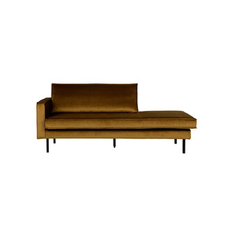 WOOOD Rodeo Daybed Left Velvet Honing Geel
