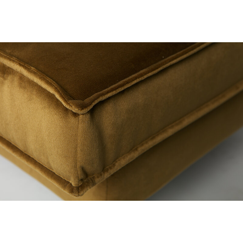 WOOOD-collectie Rodeo Daybed Left Velvet Honing Geel
