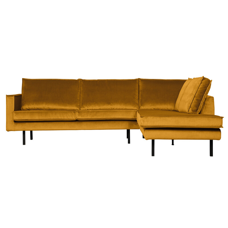 WOOOD-collectie Rodeo Corner Sofa Right Velvet Ochre