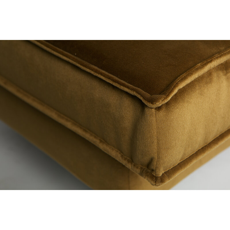 WOOOD-collectie Rodeo Daybed Right Velvet Honing Geel