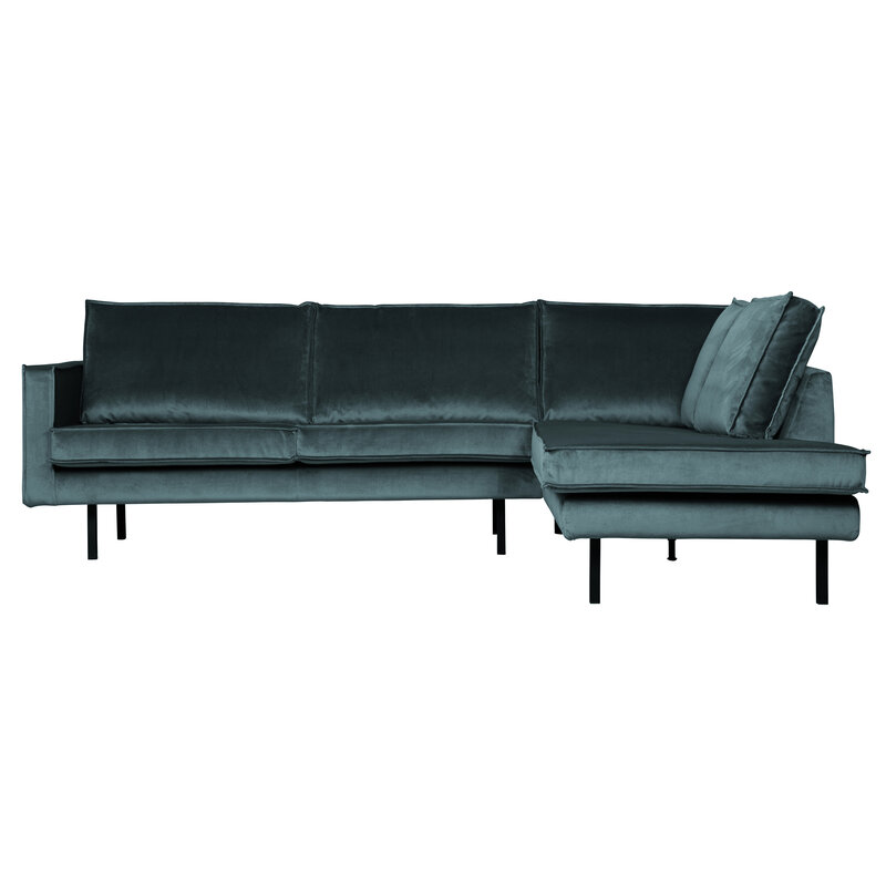 WOOOD-collectie Rodeo Corner Sofa Right Velvet Teal