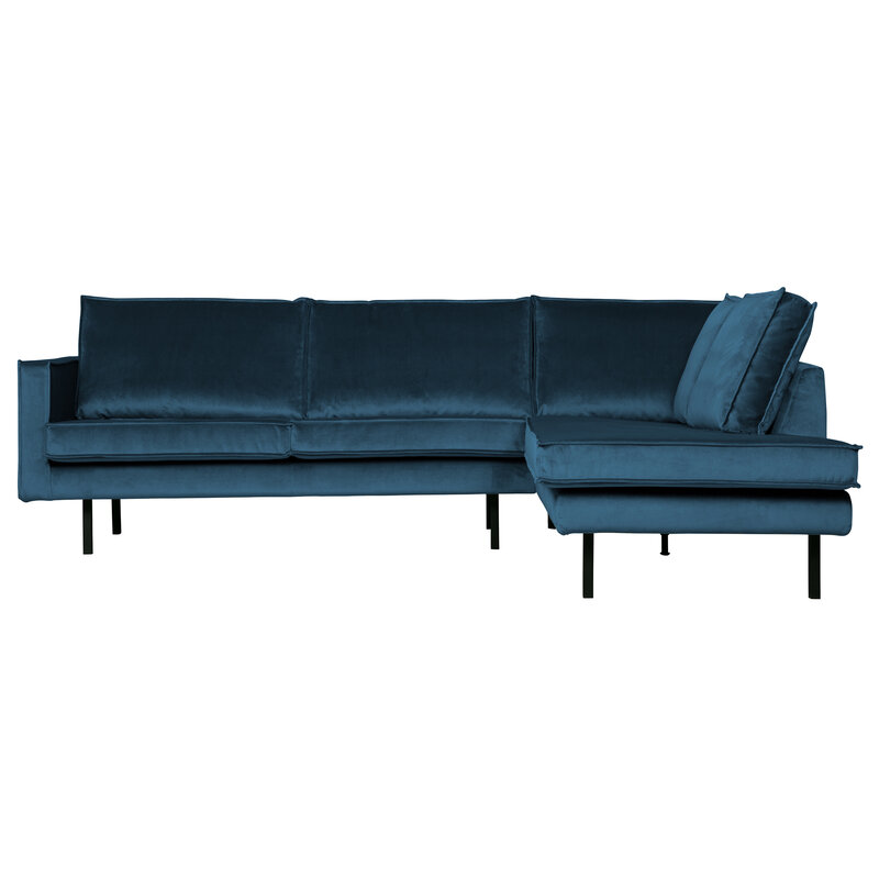 WOOOD-collectie Rodeo Hoekbank Rechts Velvet Blue