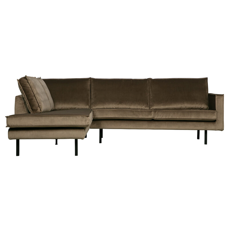 WOOOD-collectie Rodeo Corner Sofa Left Velvet Taupe