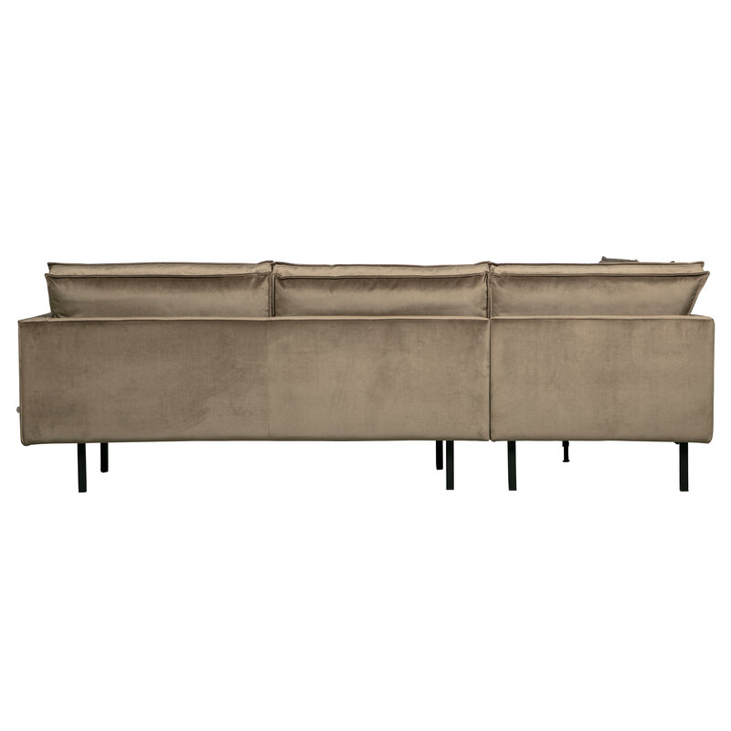 WOOOD-collectie Rodeo Corner Sofa Left Velvet Taupe