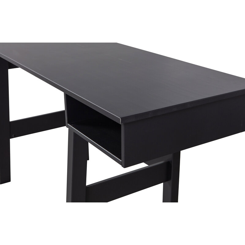 BePureHome-collectie Donkey Desk Pine Matt Black [fsc]