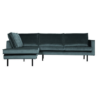 WOOOD Rodeo Hoekbank Links Velvet Teal