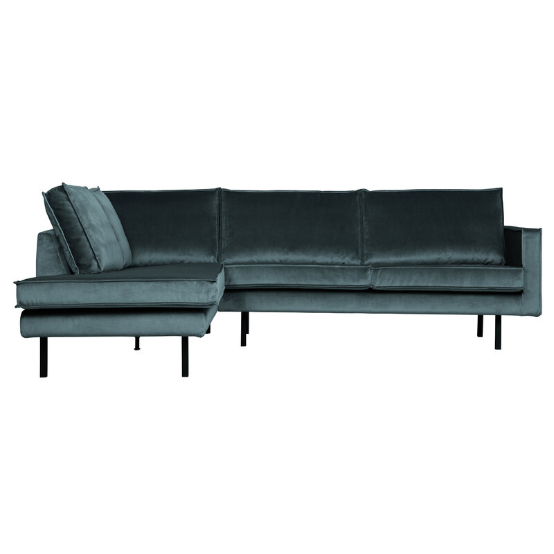 WOOOD-collectie Rodeo Corner Sofa Left Velvet Teal