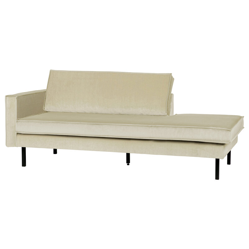 WOOOD-collectie Rodeo Daybed Left Velvet Pistache