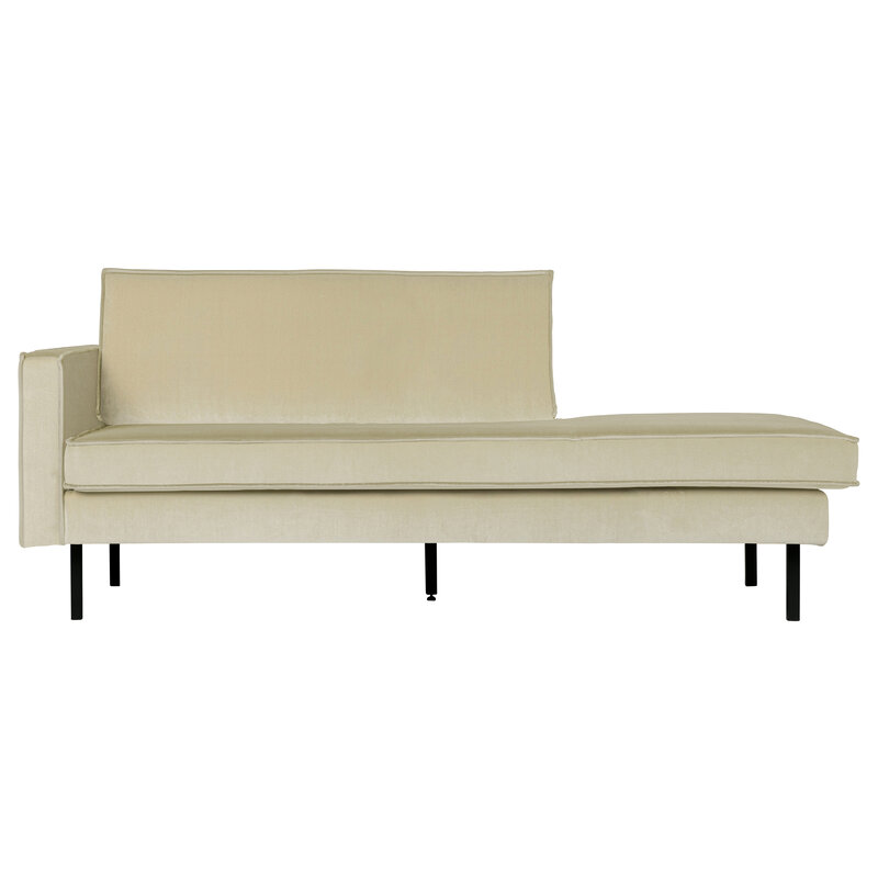 BePureHome-collectie Rodeo Daybed Left Velvet Pistache