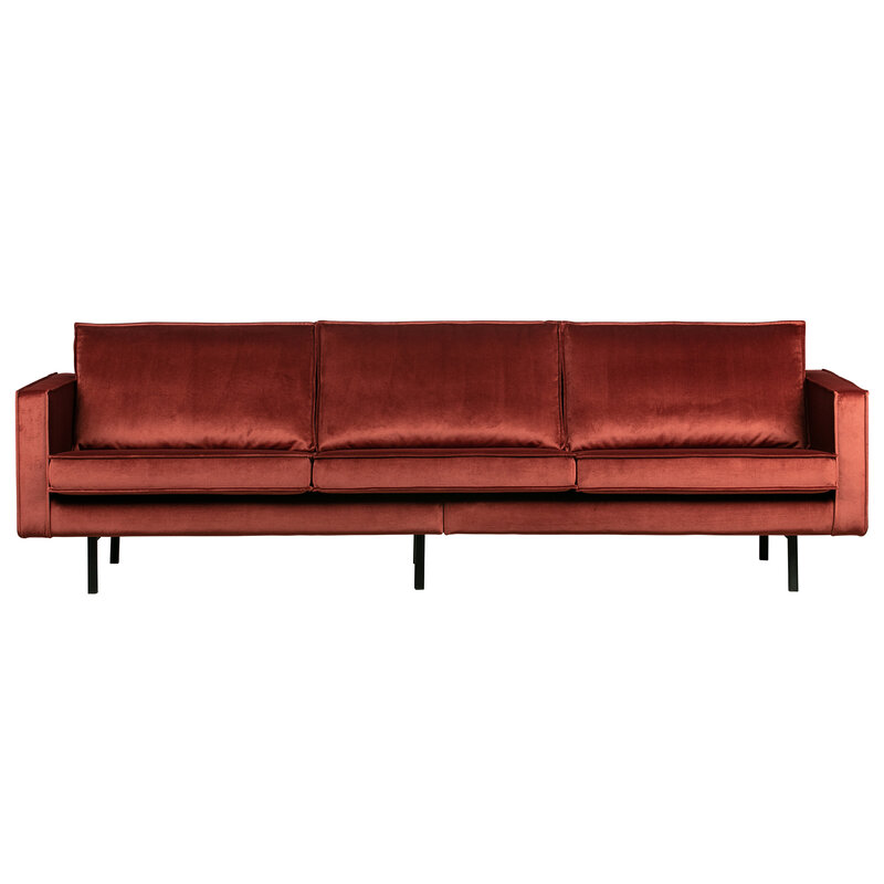 WOOOD-collectie Rodeo Bank 3-zits Velvet Chestnut