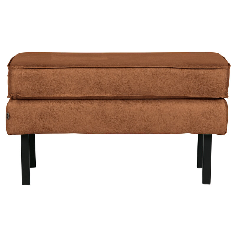 WOOOD-collectie Rodeo Hocker On Legs Cognac