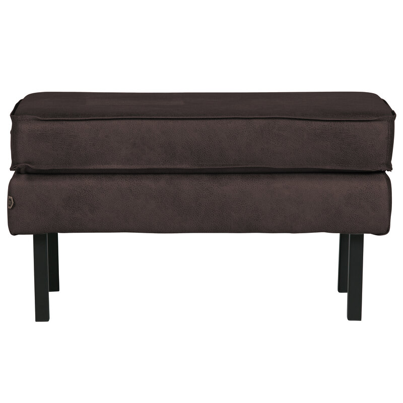 WOOOD-collectie Rodeo Hocker On Legs Black