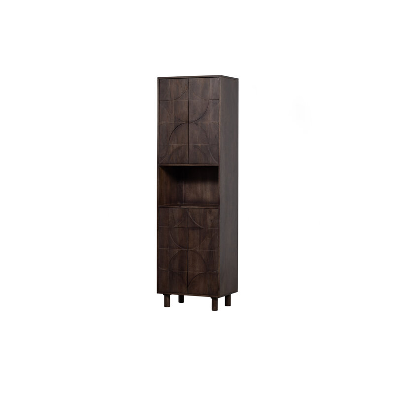 WOOOD-collectie Draw 4-door Storage Cabinet With Open Compartment Mango Wood