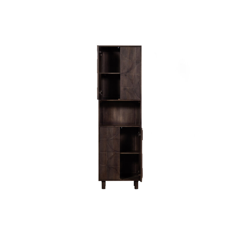WOOOD-collectie Draw 4-door Storage Cabinet With Open Compartment Mango Wood