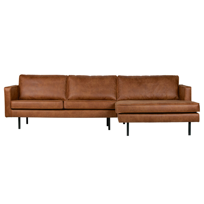 WOOOD-collectie Rodeo Chaise Longue Rechts Cognac