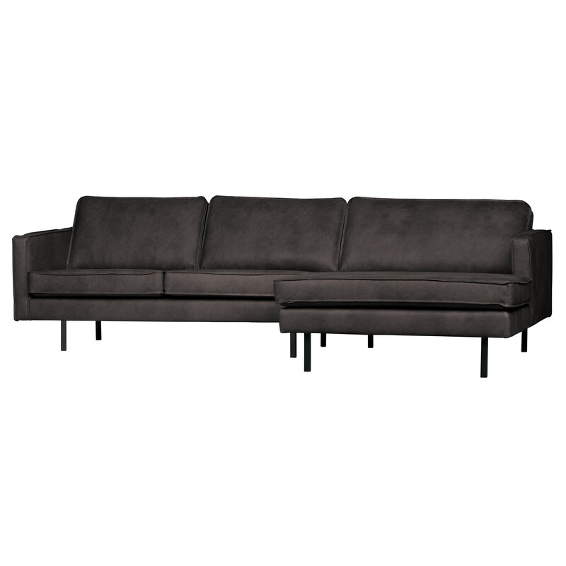 WOOOD-collectie Rodeo Chaise Longue Rechts Zwart