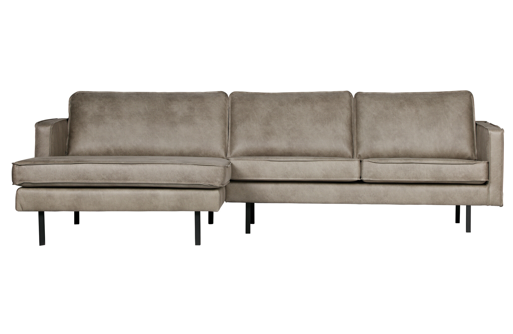 BePureHome-collectie Rodeo Chaise Longue Links Elephant Skin