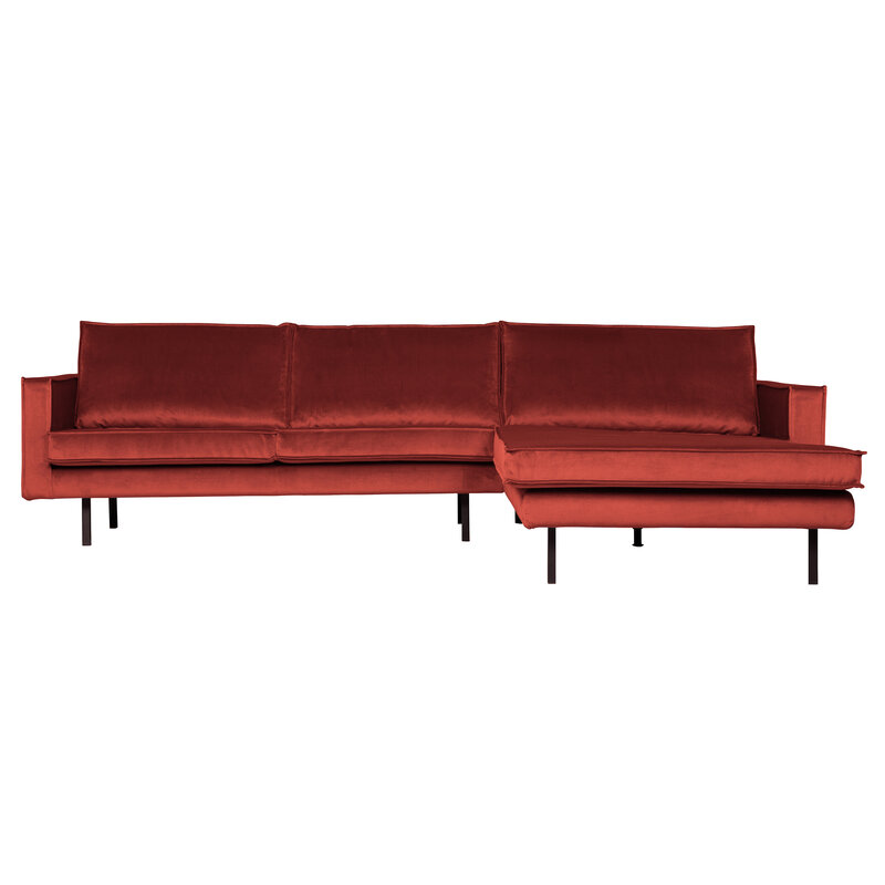 WOOOD-collectie Rodeo Chaise Longue Rechts Velvet Chestnut