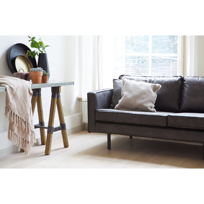 BePureHome-collectie Rodeo Bank 3-zits Zwart