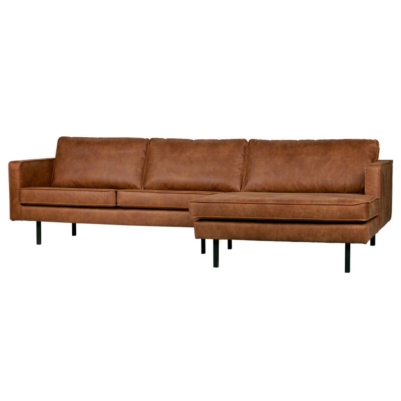 WOOOD-collectie Rodeo Chaise Longue Rechts Cognac