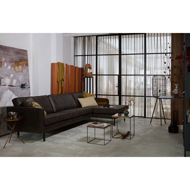 WOOOD-collectie Rodeo Chaise Longue Rechts Zwart