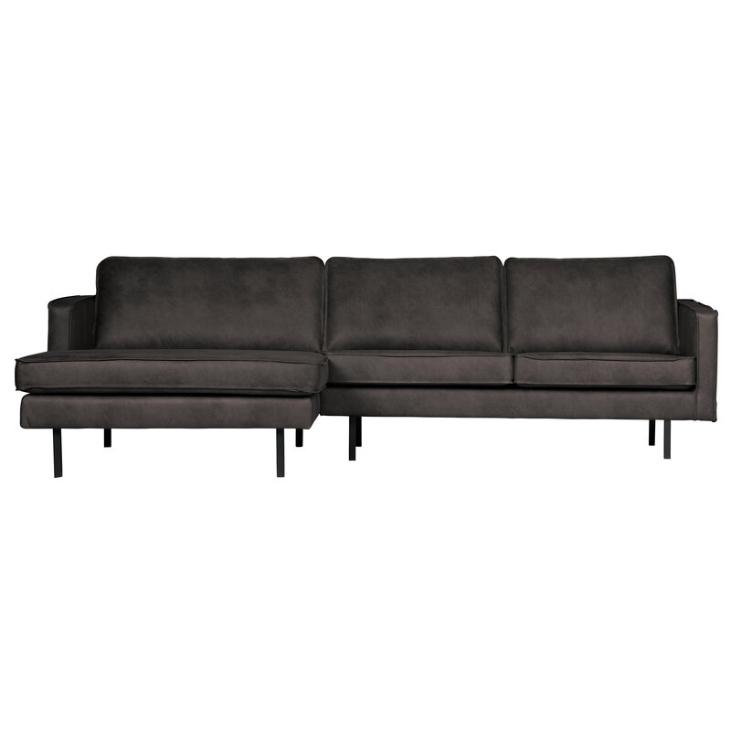 WOOOD-collectie Rodeo Chaise Longue Links Zwart
