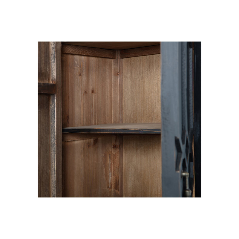 BePureHome-collectie Bequest Hoge Kast Hout Zwart