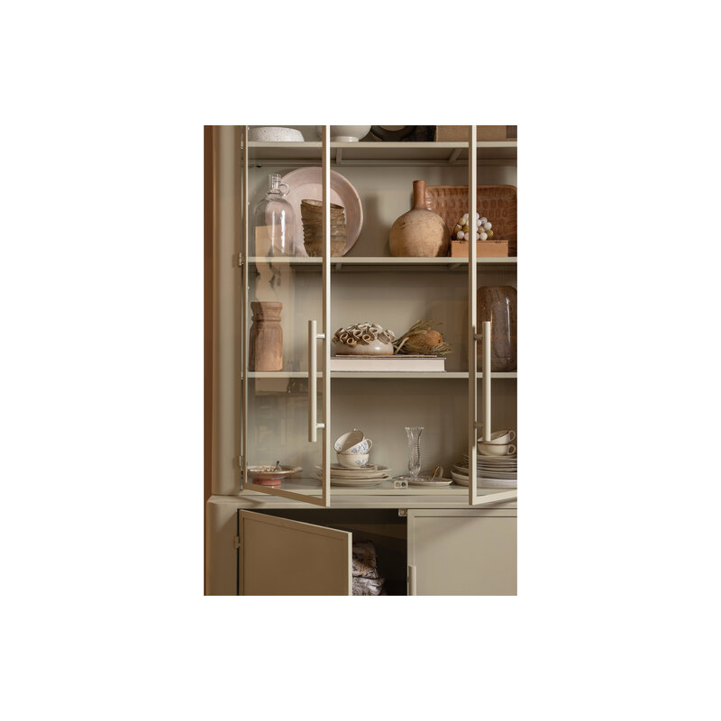 BePureHome-collectie Unlock Display Cabinet Metal Greige