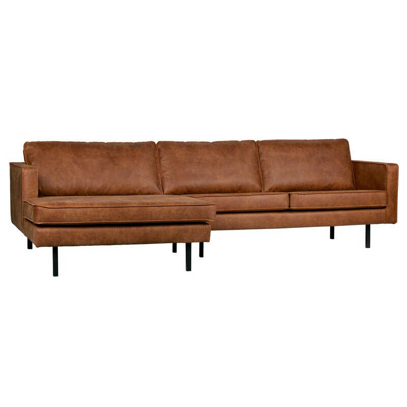 WOOOD-collectie Rodeo Chaise Longue Left Cognac