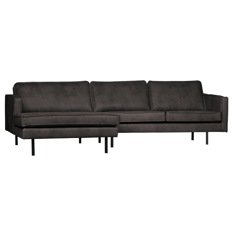 WOOOD-collectie Rodeo Chaise Longue Links Zwart