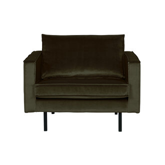 WOOOD Rodeo Fauteuil Velvet Dark Green Hunter