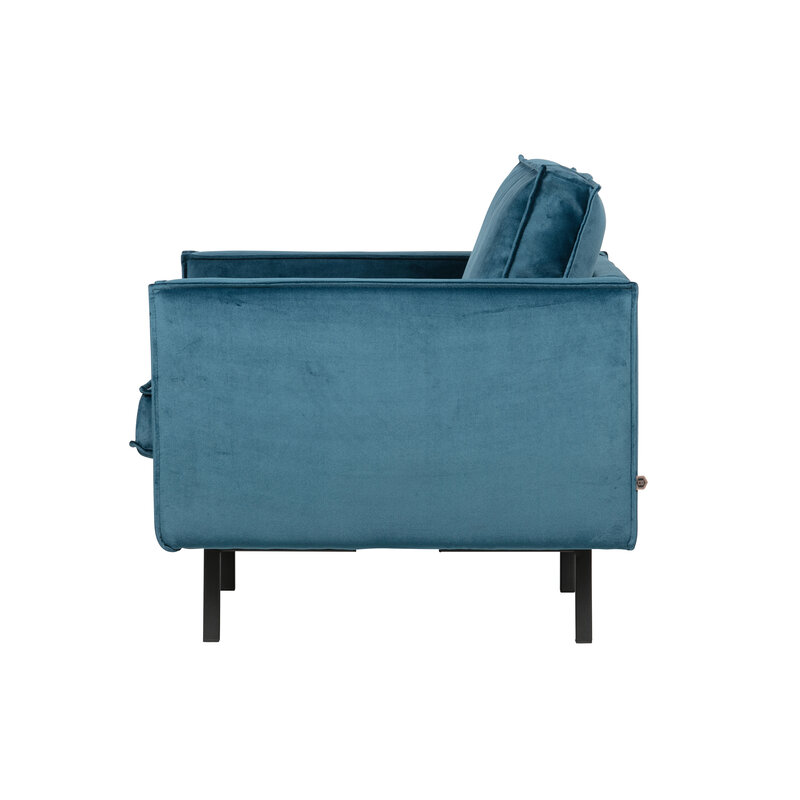 WOOOD-collectie Rodeo Fauteuil Velvet Blue