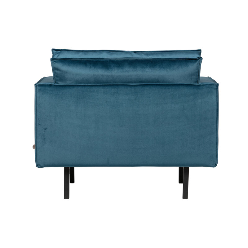 WOOOD-collectie Rodeo Fauteuil Velvet Blue