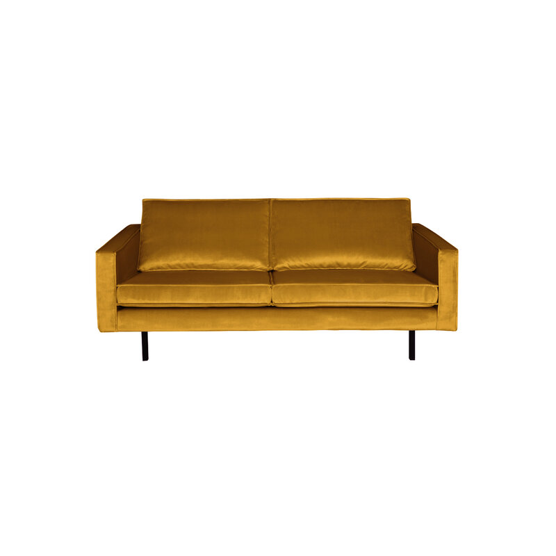 WOOOD-collectie Rodeo Bank 2,5-zits Velvet Oker