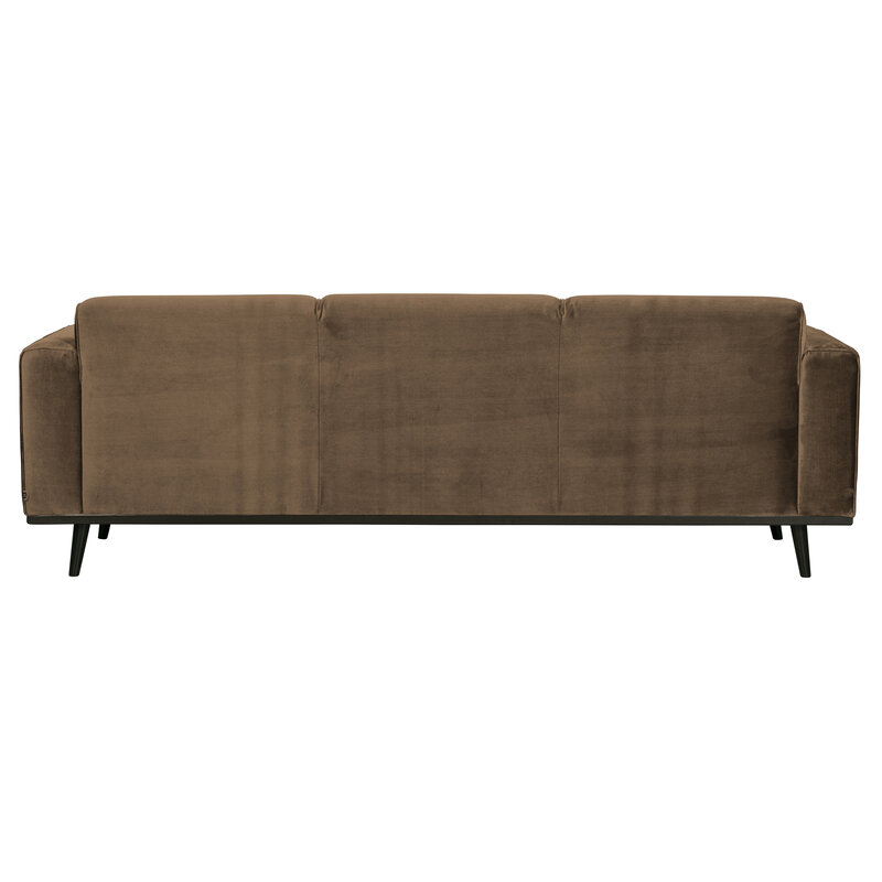 WOOOD-collectie Statement 3-zits Bank 230 Cm Fluweel Taupe