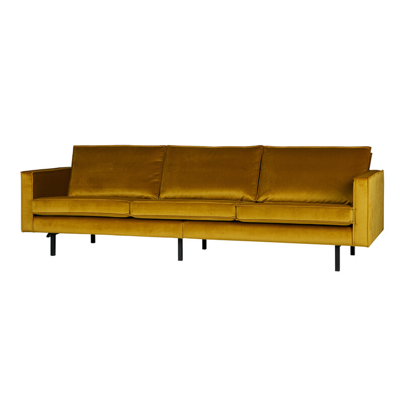 WOOOD-collectie Rodeo 3 Seater Velvet Oker