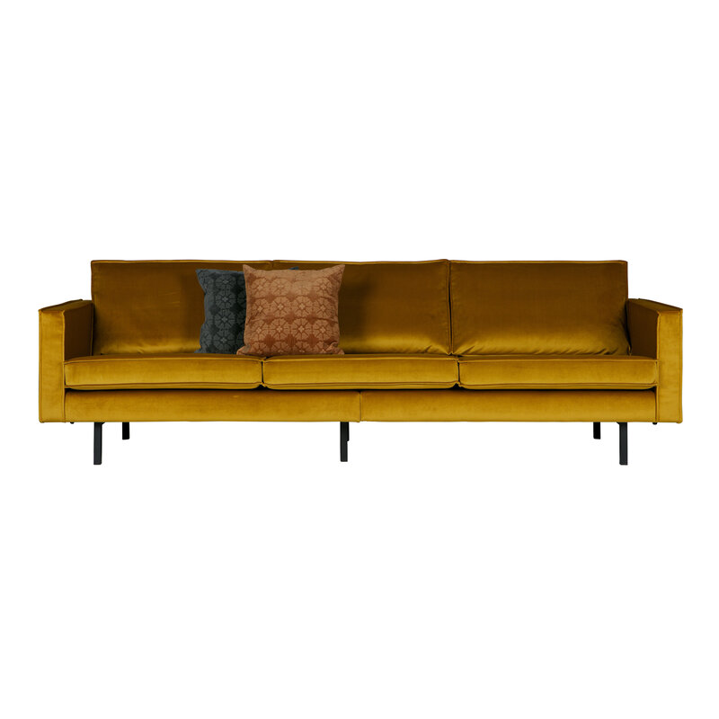 WOOOD-collectie Rodeo 3 Seater Velvet Oker