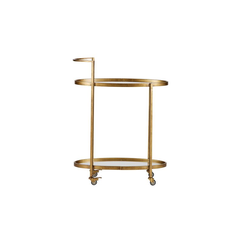 BePureHome-collectie Push Trolley Metaal Antique Brass