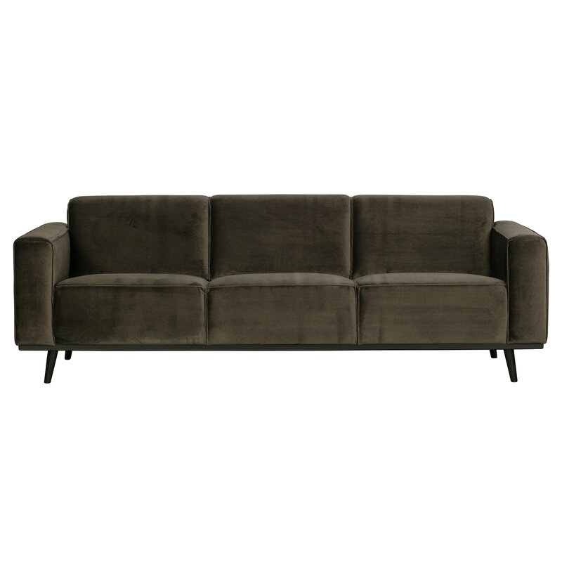 WOOOD-collectie Statement 3-zits Bank 230 Cm Fluweel Warm Groen